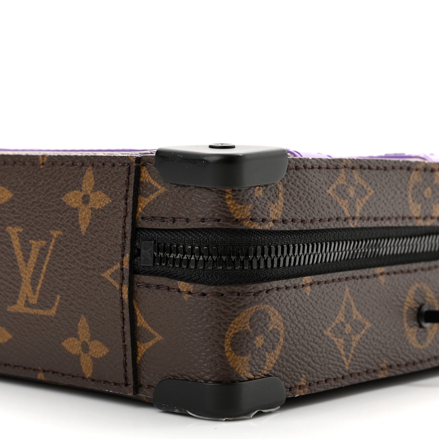 Monogram Macassar Handle Soft Trunk Purple