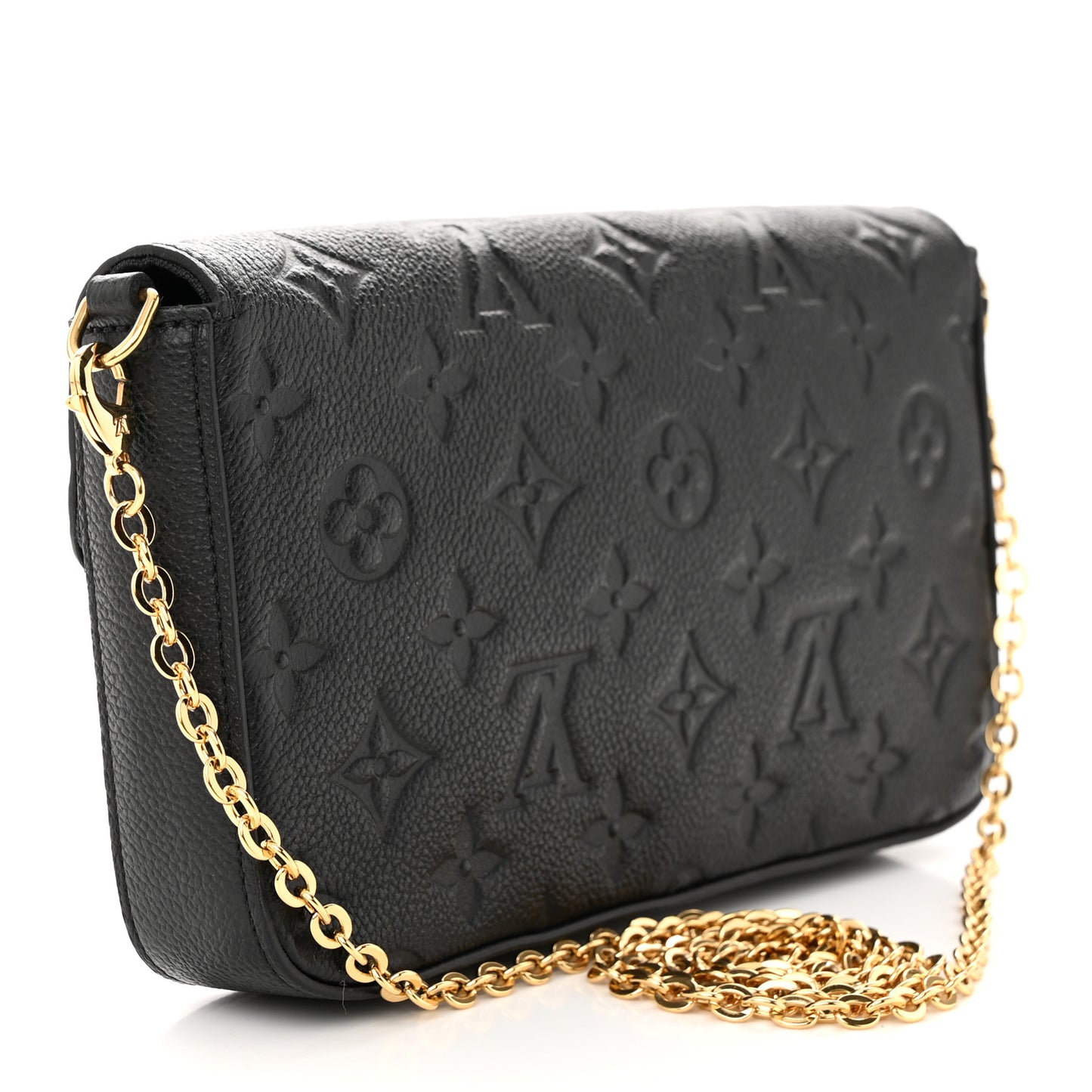 Empreinte Pochette Felicie Chain Wallet Black