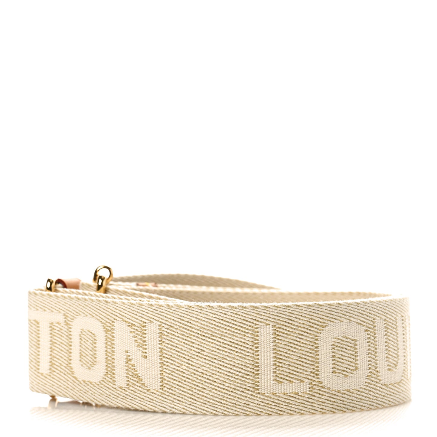 Jacquard High Rise Shoulder Strap Beige
