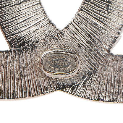 Chanel Baguette Crystal CC Brooch Silver 4 of 5