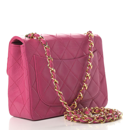 Chanel Lambskin Quilted Mini Square Flap Pink 5 of 16