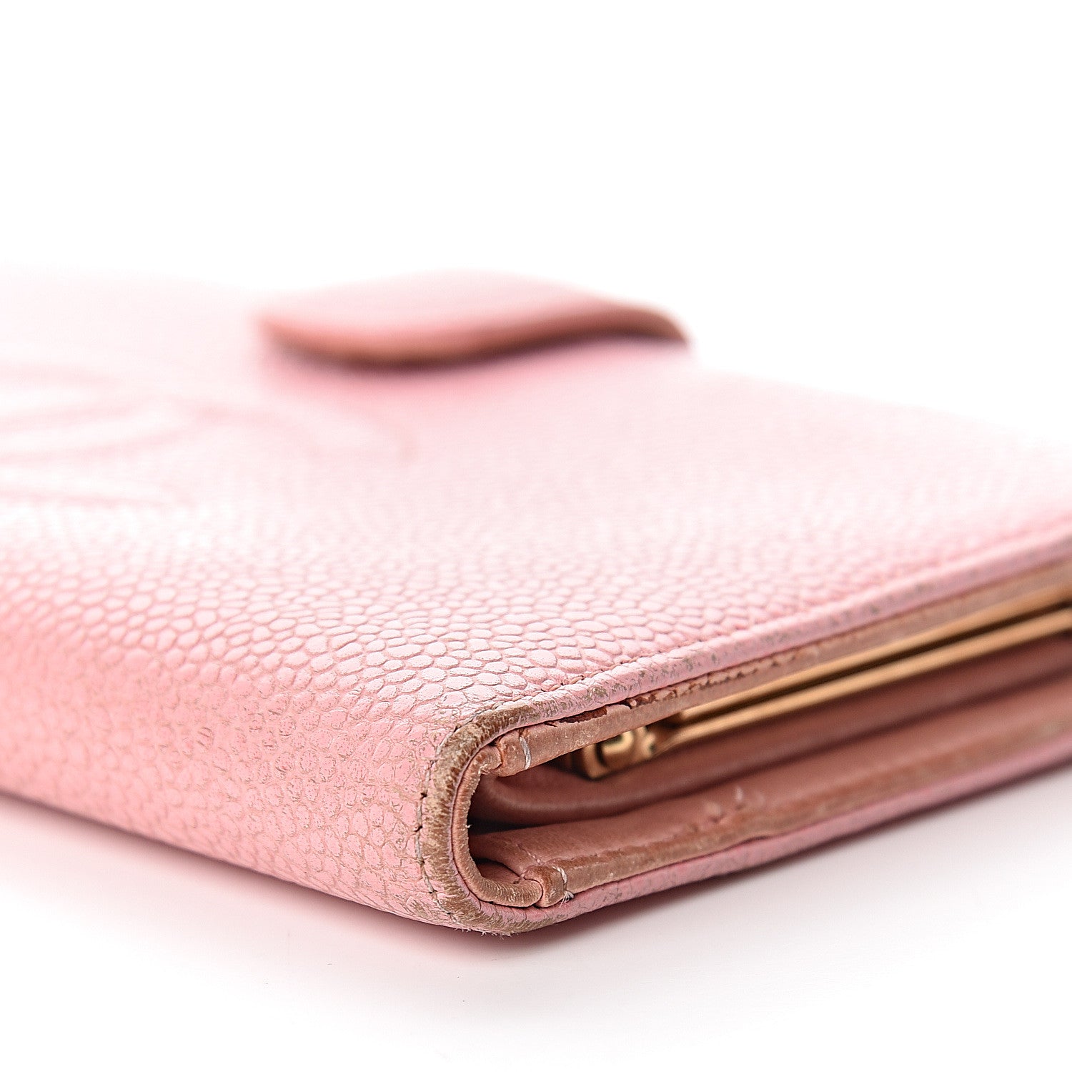 Chanel Caviar Timeless CC French Wallet Pink 10 of 16