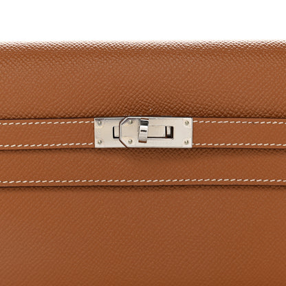 Hermes Epsom Kelly Longue Wallet Gold 8 of 9