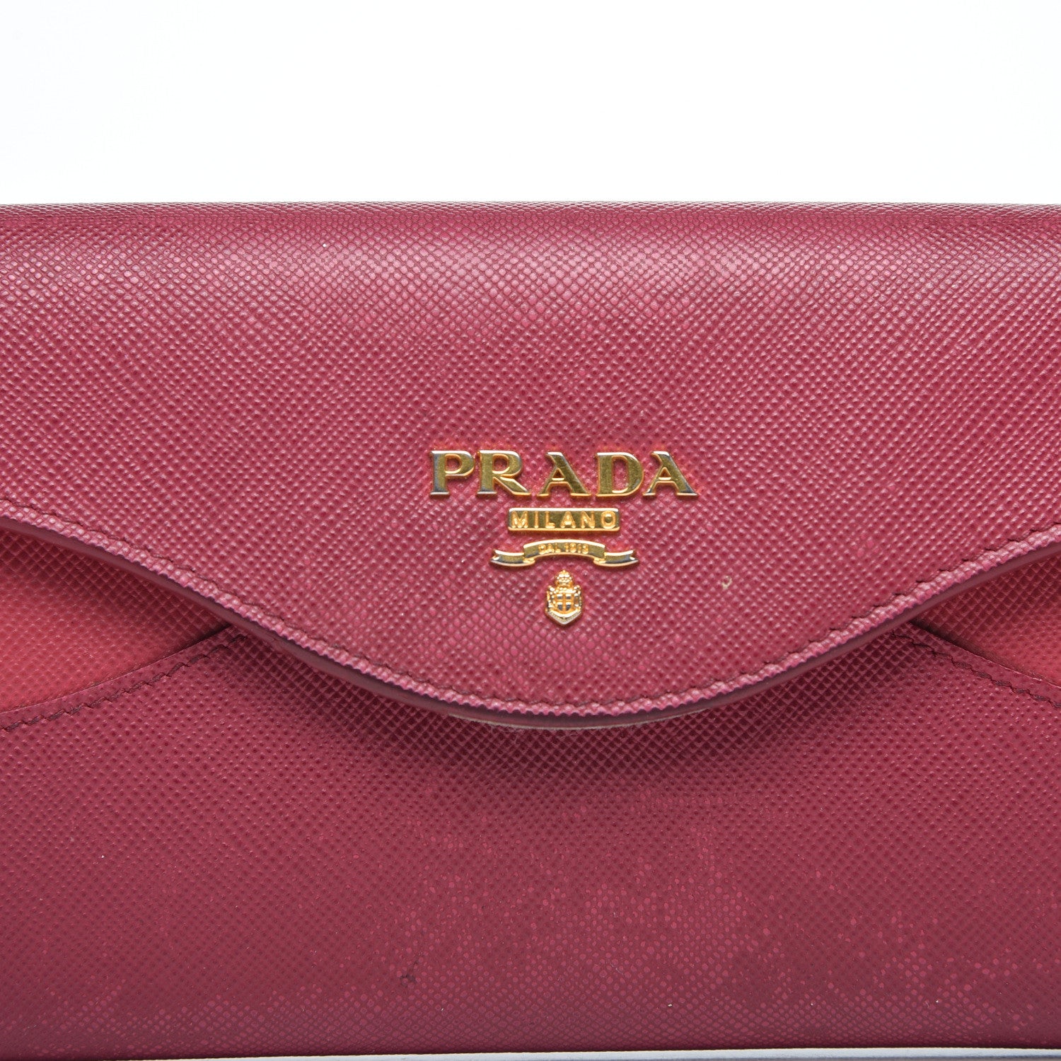 Prada Saffiano Continental Wallet Ibisco Peonia 7 of 15
