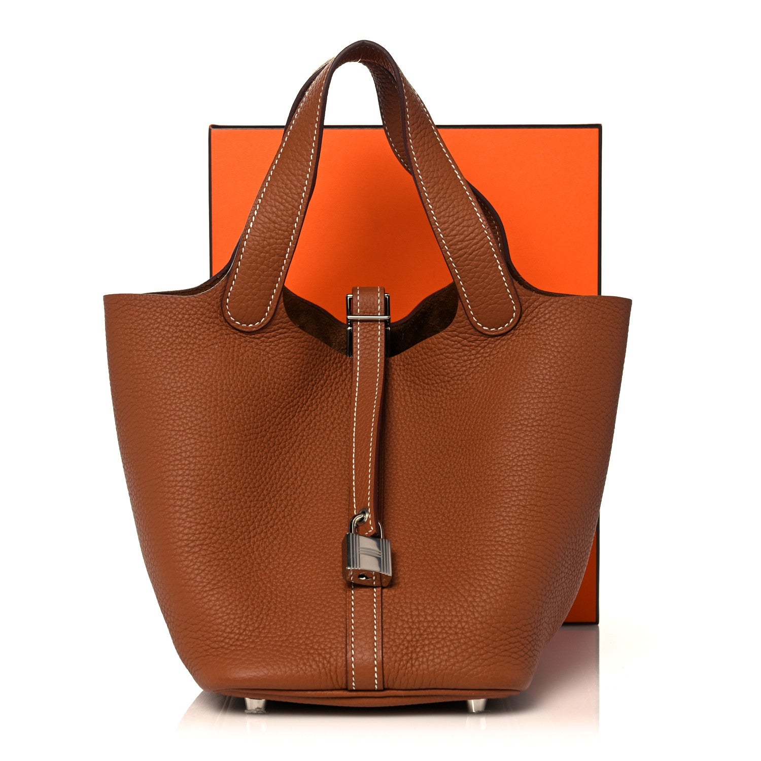 Hermes Taurillon Clemence Picotin Lock 18 PM Gold 11 of 11