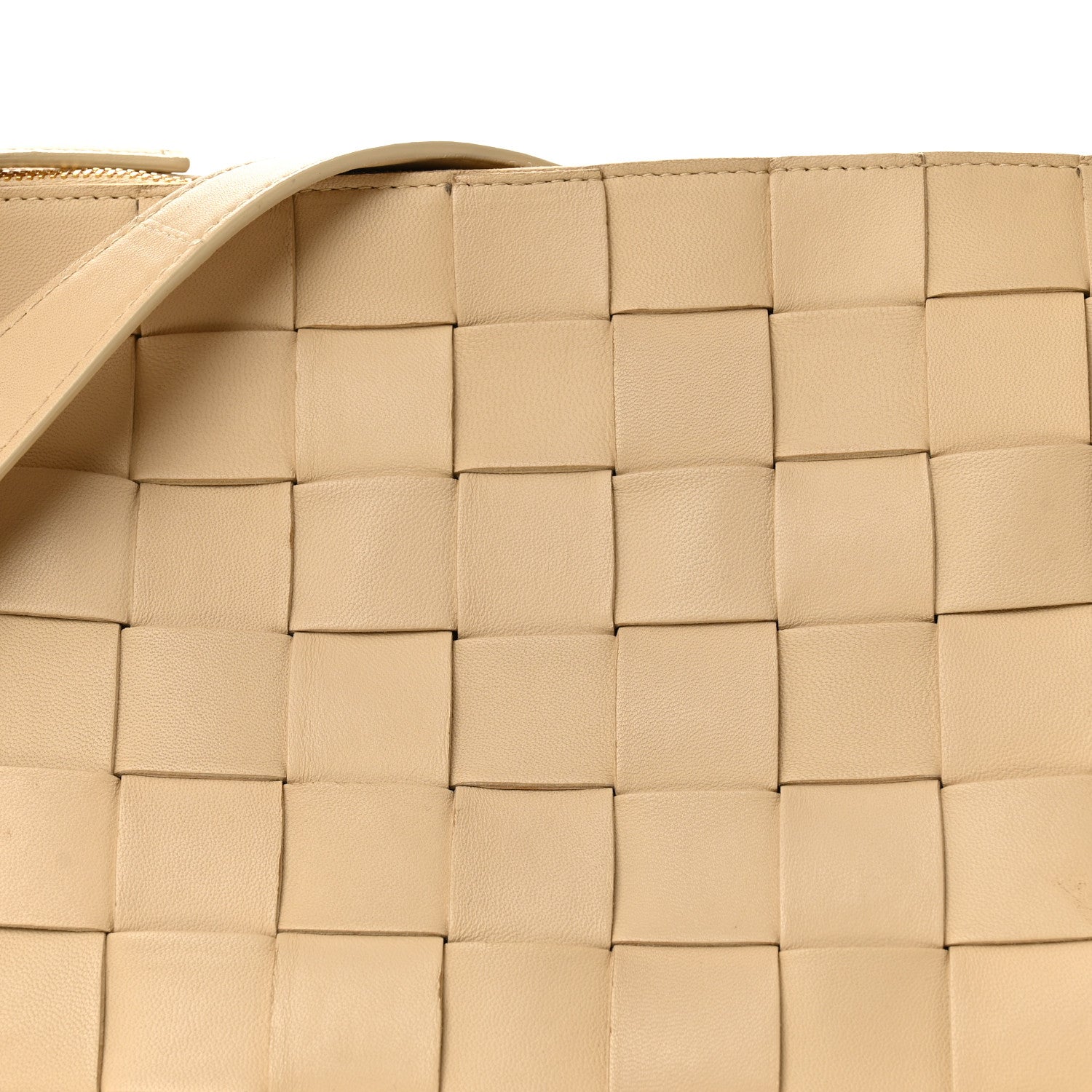 Bottega Veneta Lambskin Maxi Intrecciato Bowling Cassette Shoulder Bag Porridge 8 of 15