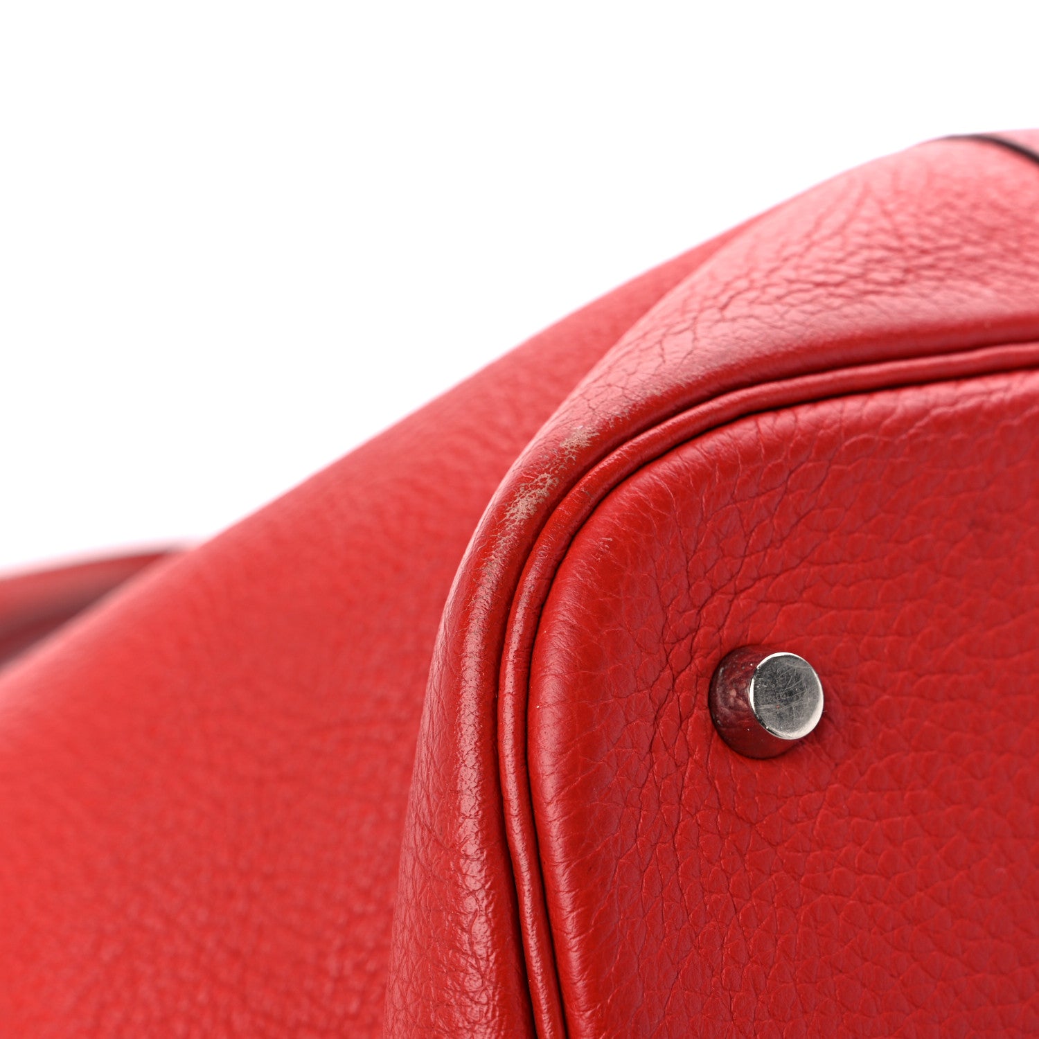 Hermes Taurillon Clemence Picotin 26 GM Rouge Casaque 8 of 17