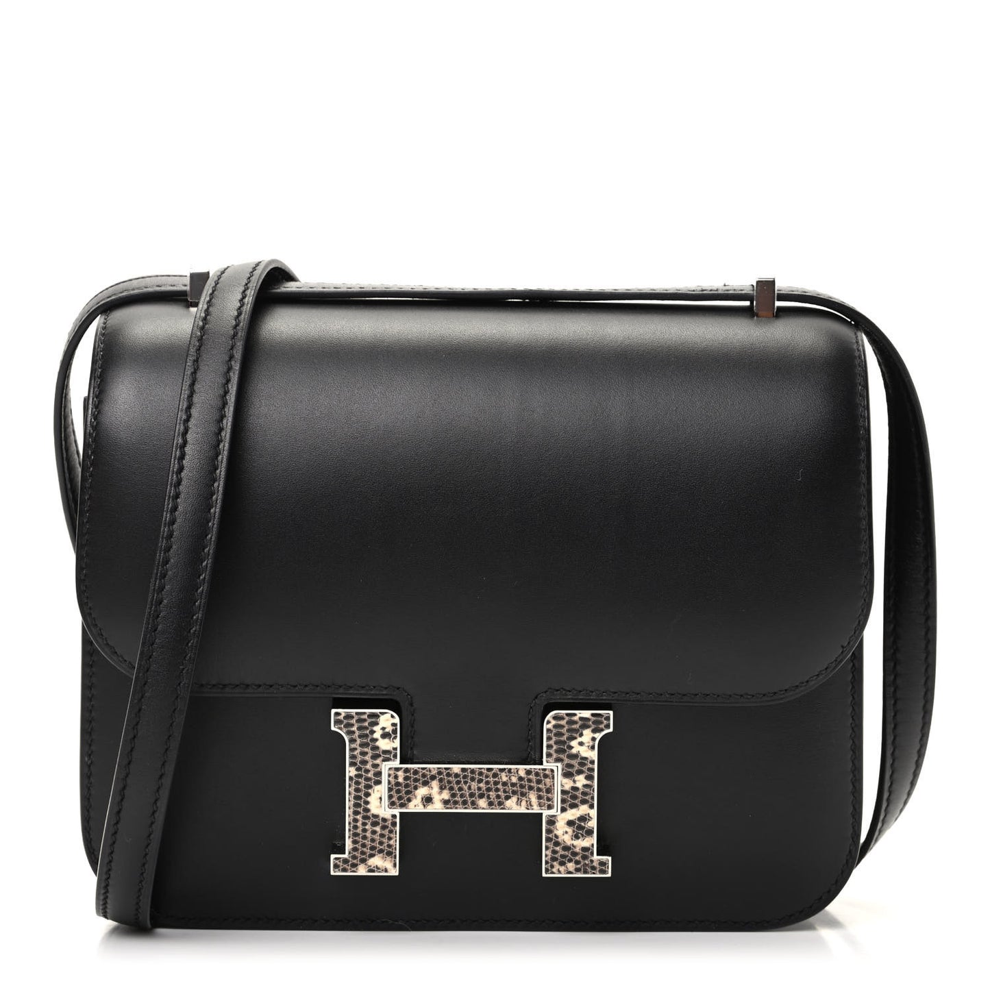 Veau Monsieur Lizard Constance 18 Black Ombre