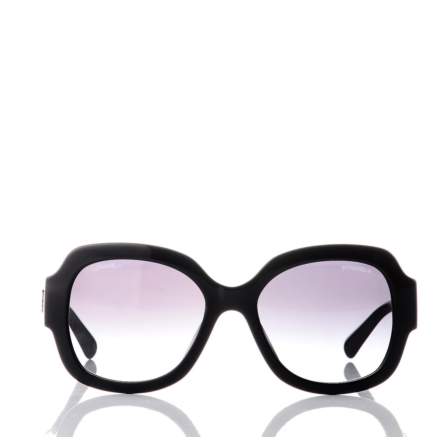 Chanel CC Sunglasses 5373 Black 2 of 8