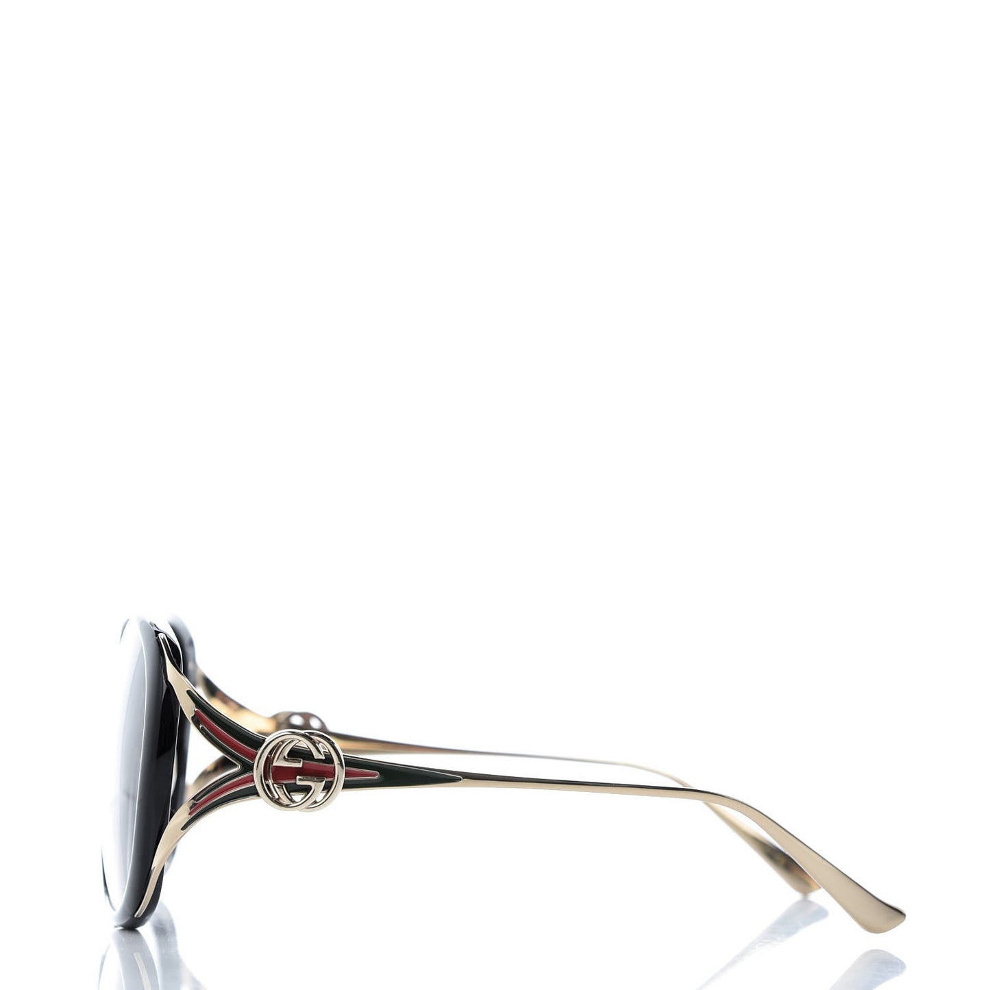 Round Frame Injected GG0226SK Sunglasses Black
