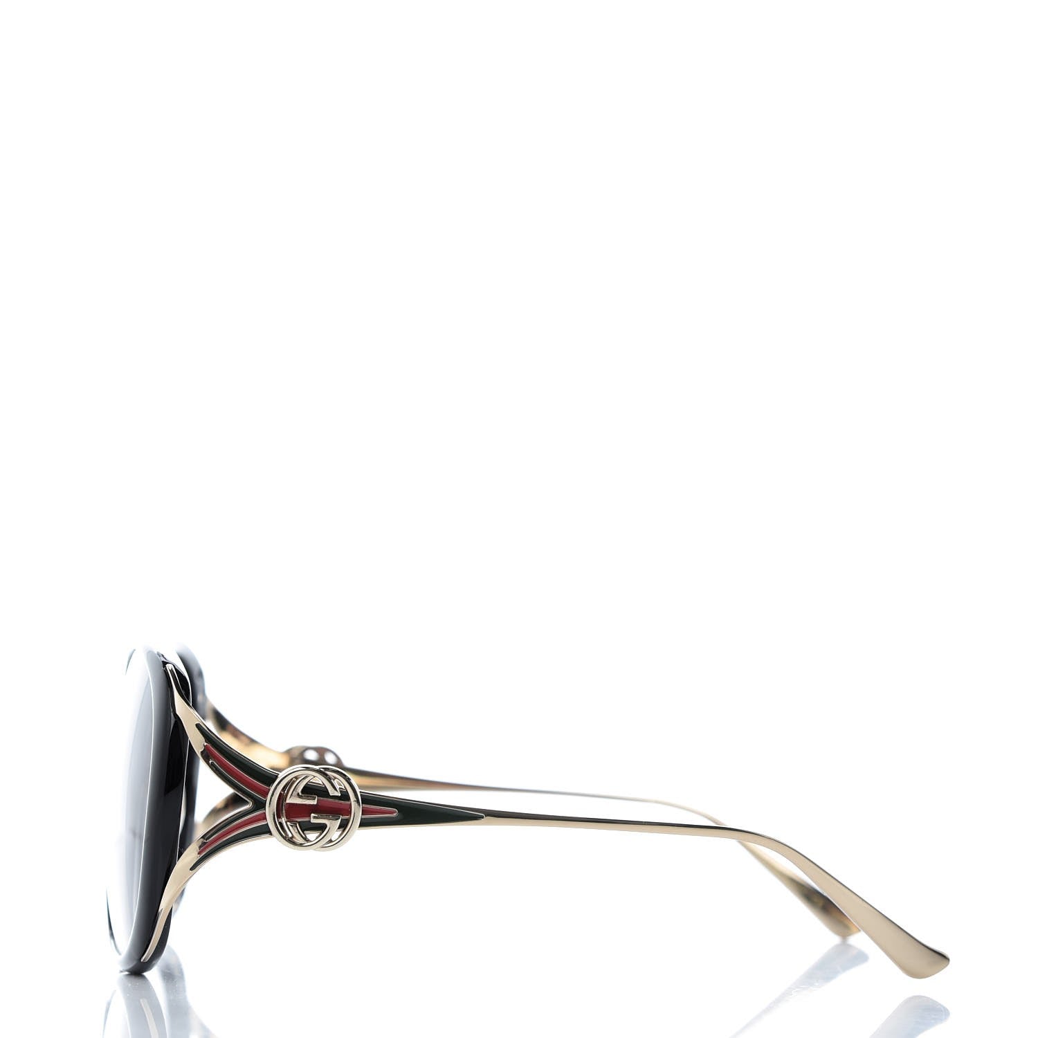 Gucci Round Frame Injected GG0226SK Sunglasses Black 3 of 9