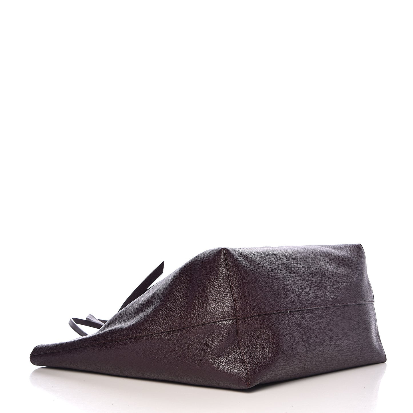 Grained Calfskin Skull Open Shopper Tote Dark Purple
