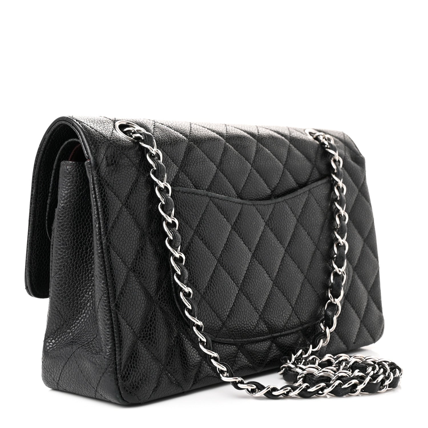 Chanel Caviar Quilted Medium Double Flap Black 3 of 13