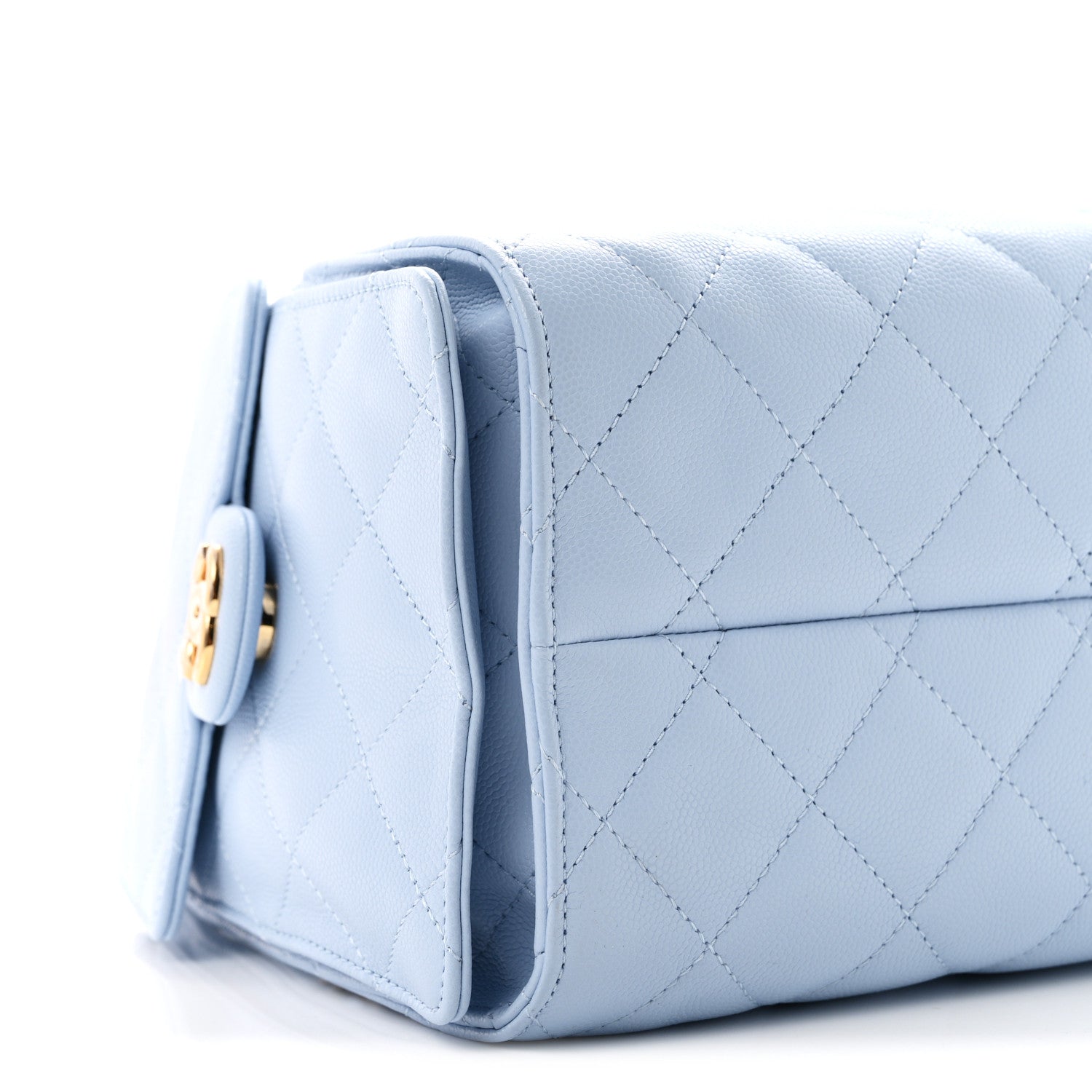 Chanel Caviar Quilted Small Chanel 25 Handbag Light Blue 9 of 10
