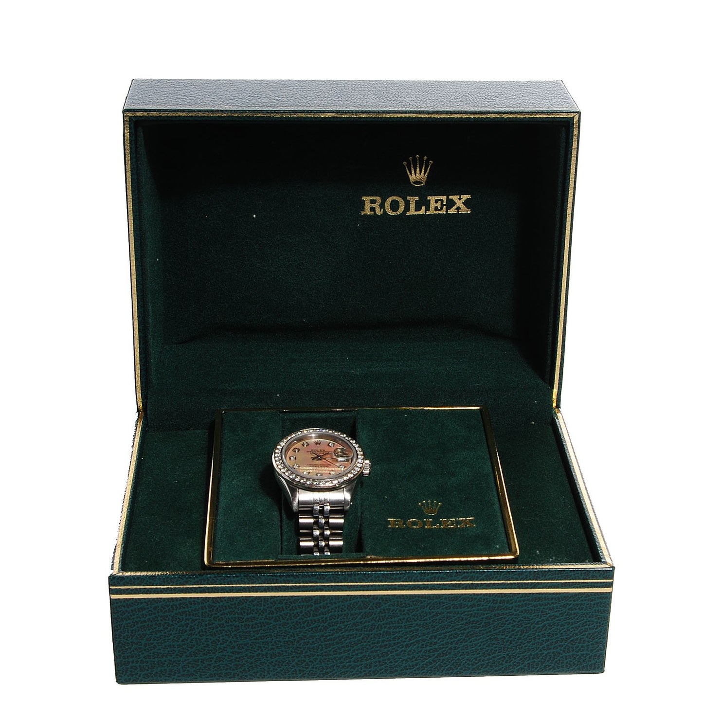 Stainless Steel Diamond Mother of Pearl 26mm Oyster Perpetual DateJust Watch