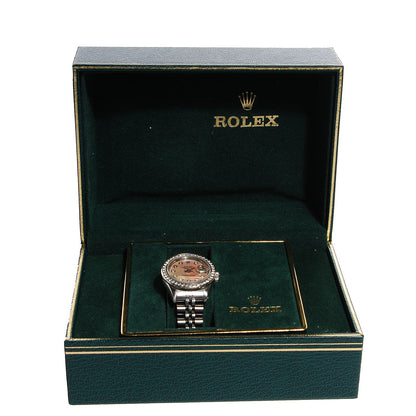 Rolex Stainless Steel Diamond Mother of Pearl 26mm Oyster Perpetual DateJust Watch 3 of 11