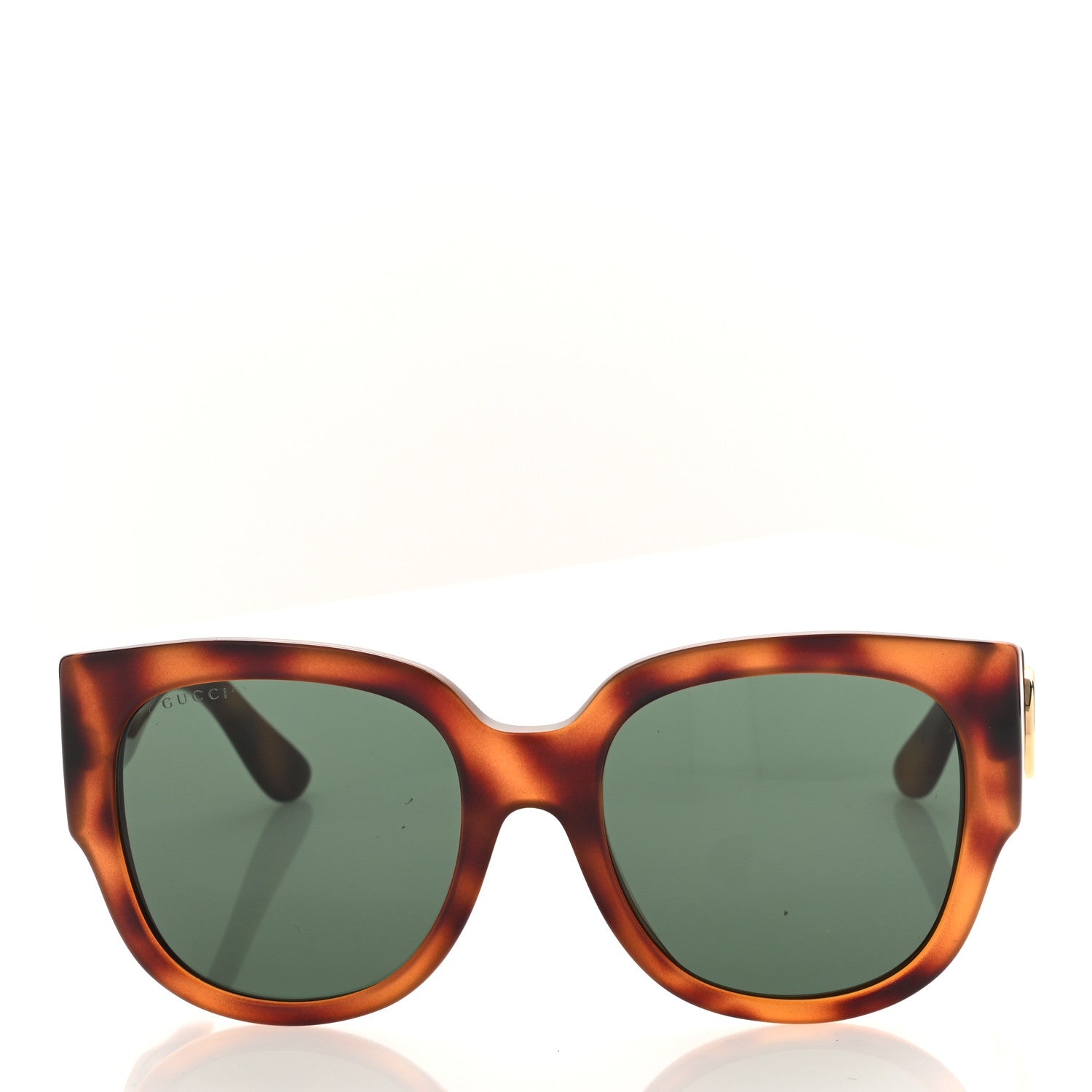 Gucci Acetate Square Frame Sunglasses GG0142SA Tortoise 2 of 9