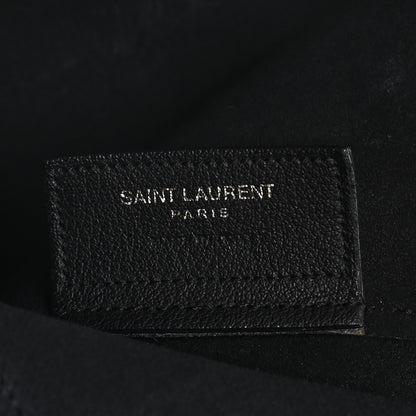 Saint Laurent Calfskin Large Shopping Tote Black 6 of 12