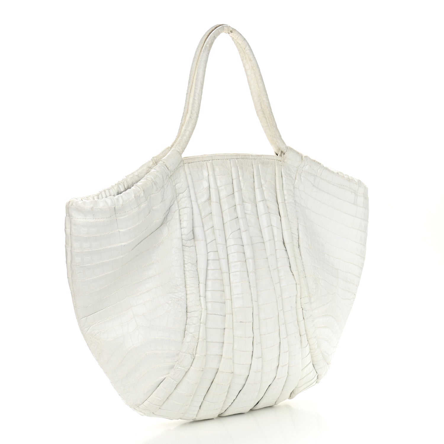 Nancy Gonzalez Crocodile Top Handle Tote White 3 of 25