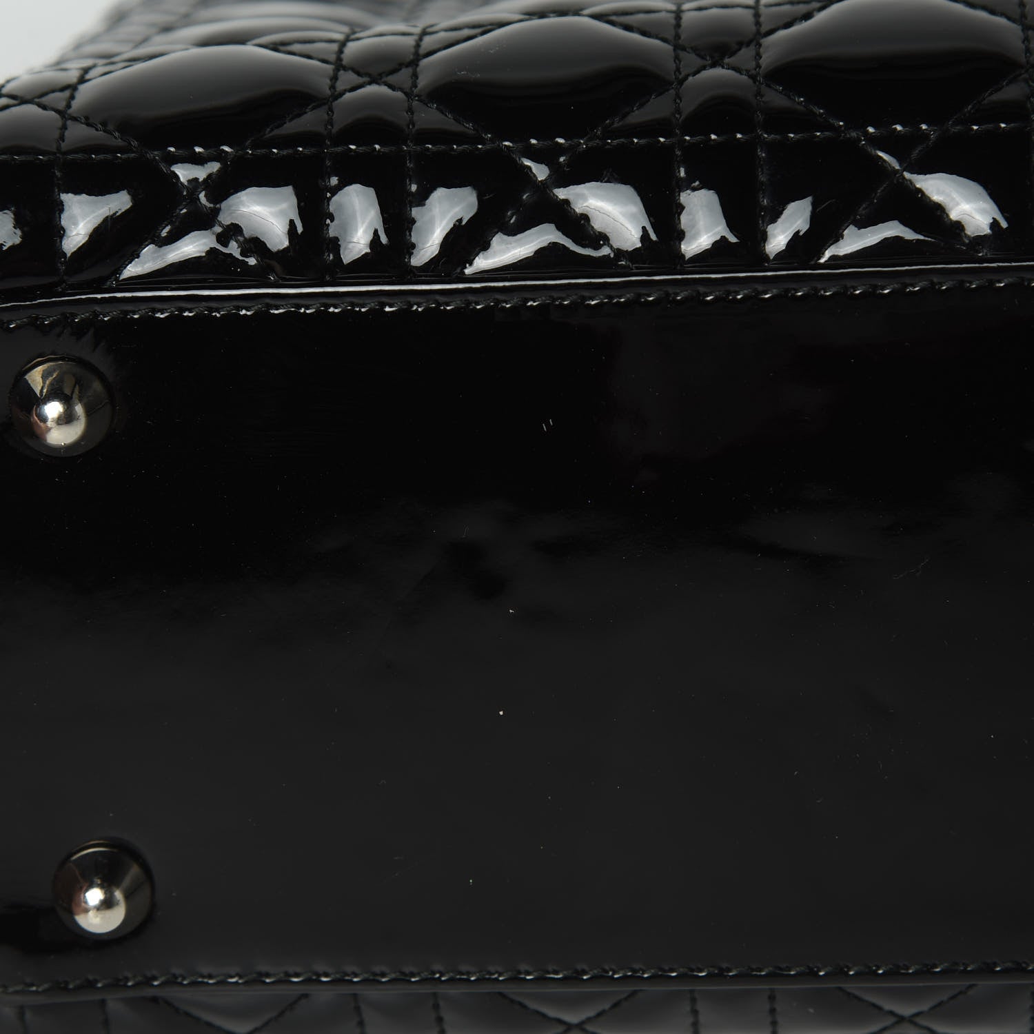 Christian Dior Patent Cannage Large Lady Dior Black 11 of 12