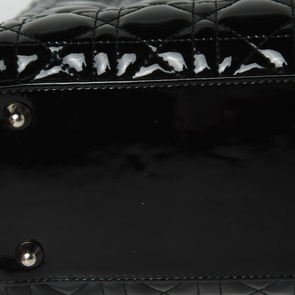 Christian Dior Patent Cannage Large Lady Dior Black 11 of 12