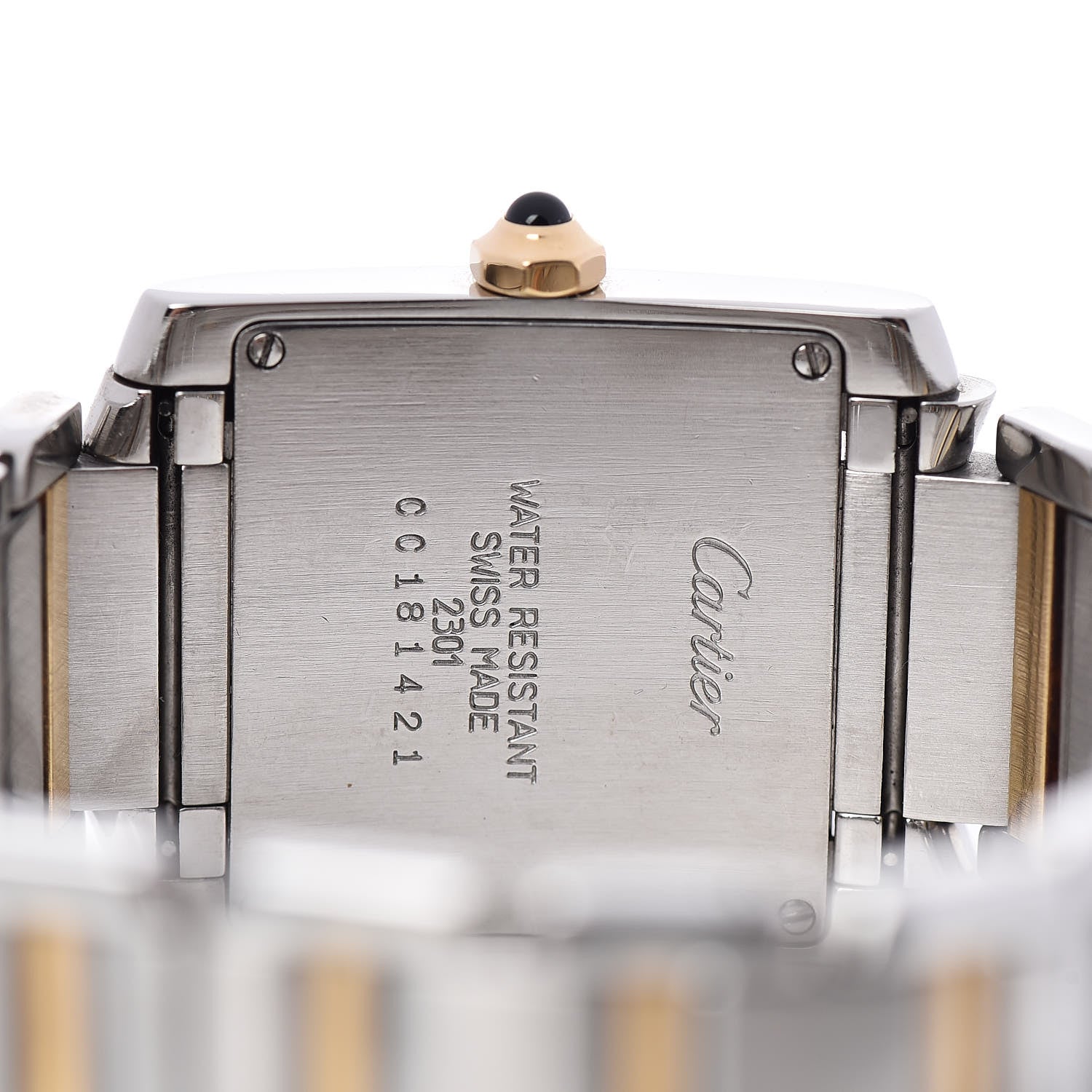Cartier Stainless Steel 18K Yellow Gold 25mm Tank Francaise Quartz Watch 5 of 5