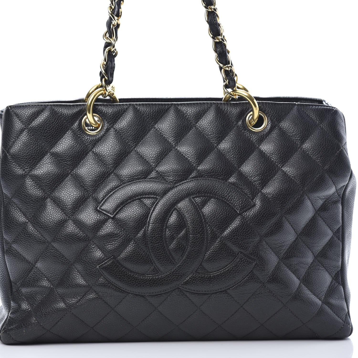 Chanel Caviar Quilted Grand Shopping Tote GST Black 8 of 24