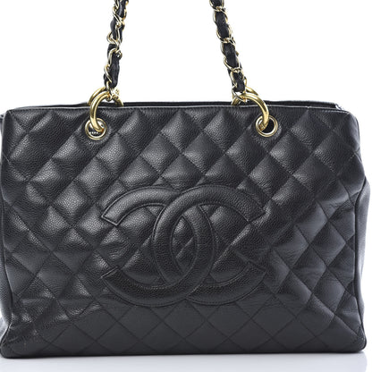 Chanel Caviar Quilted Grand Shopping Tote GST Black 8 of 24