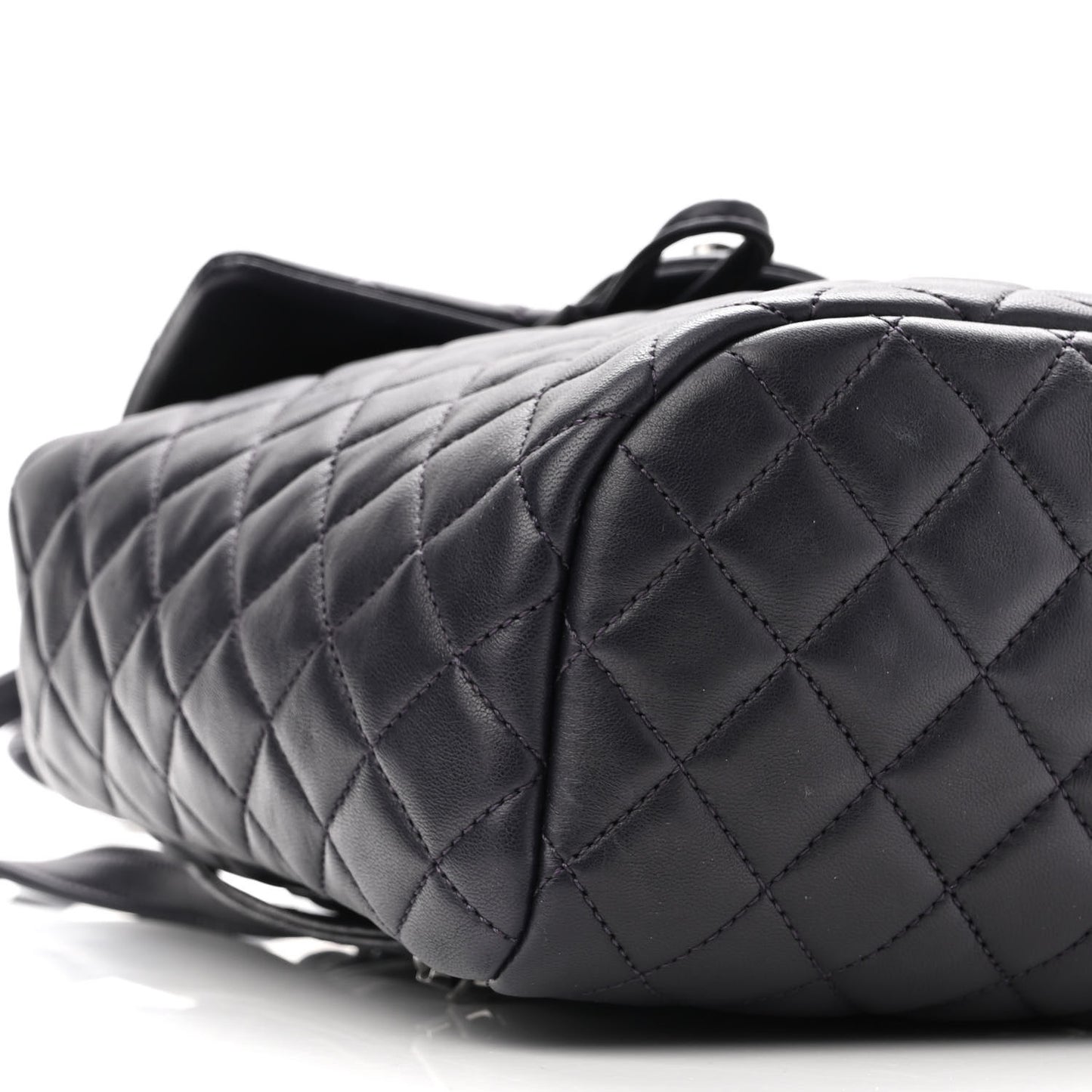 Lambskin Quilted Small Urban Spirit Backpack Navy
