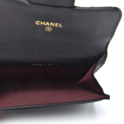 Chanel Aged Calfskin Quilted Reissue Flap Card Holder Black 5 of 9