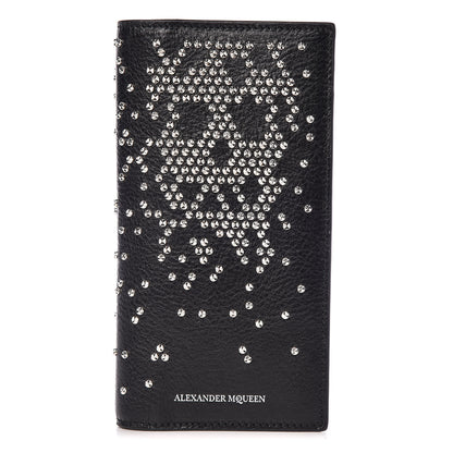 Alexander McQueen Calfskin Studded Folded Long Wallet Black 1 of 10