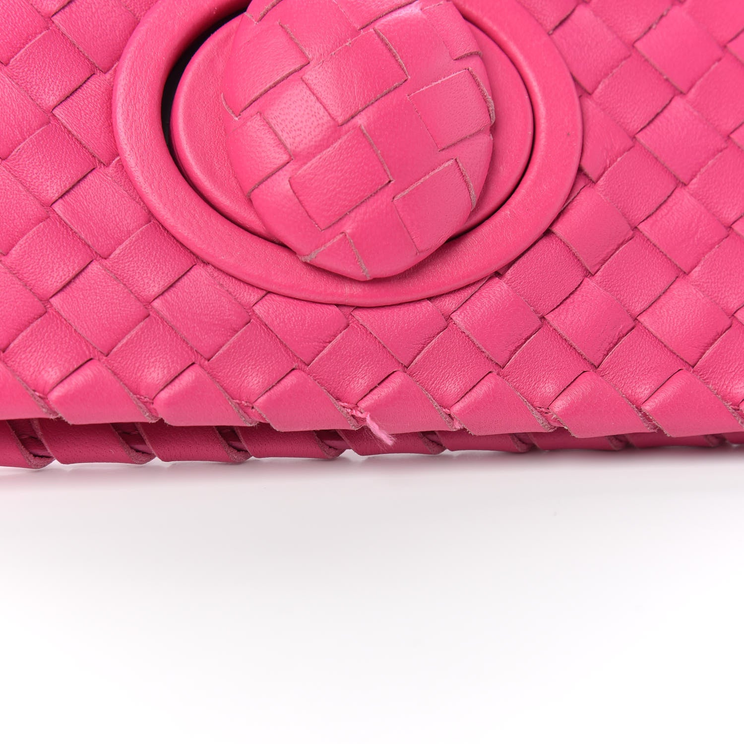 Bottega Veneta Nappa Intrecciato Turnlock Clutch Deco Rosa Shock 9 of 10