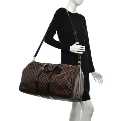 Louis Vuitton Damier Ebene Keepall Bandouliere 55 2 of 7