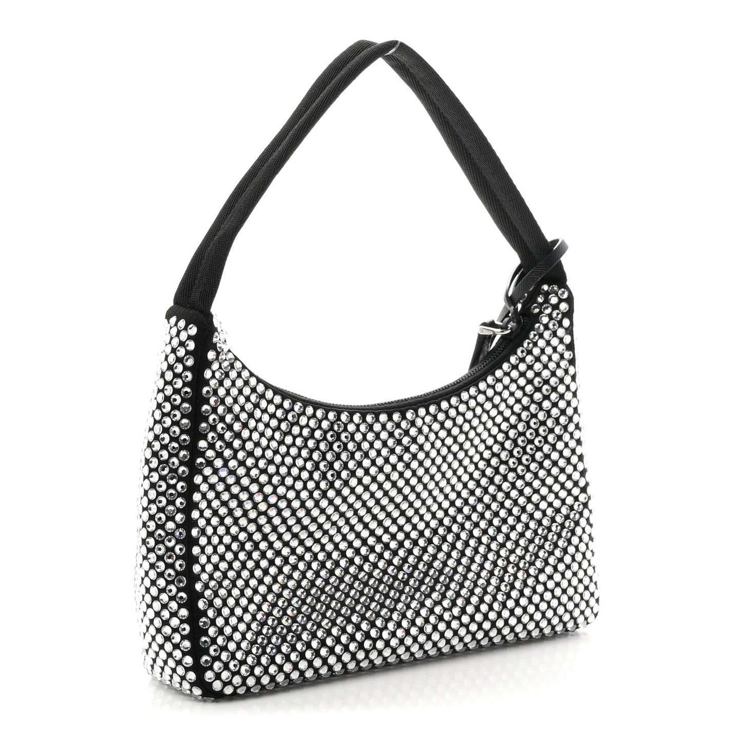 Satin Crystal Mini Re-Edition 2000 Bag Cristal