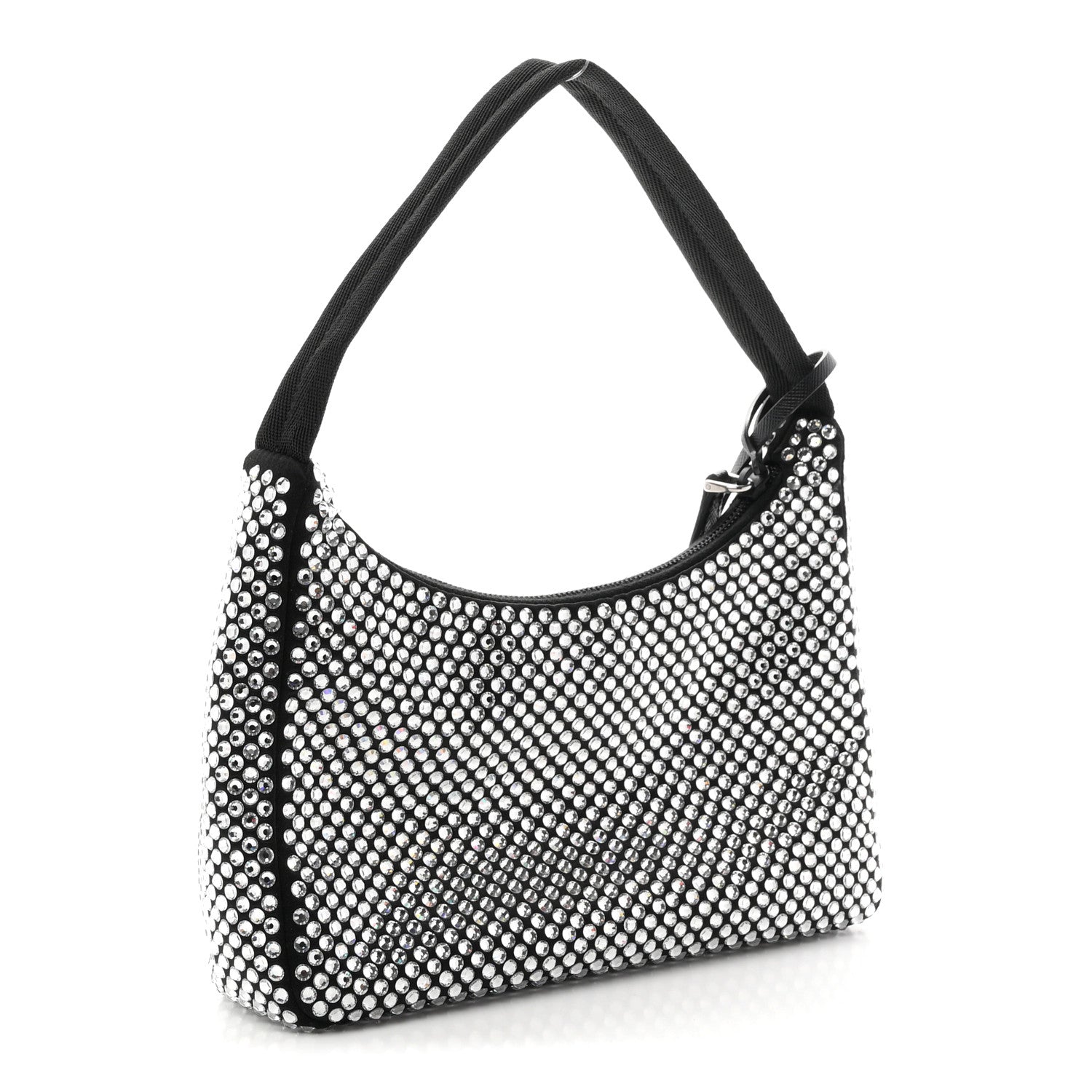 Prada Satin Crystal Mini Re-Edition 2000 Bag Cristal 3 of 10