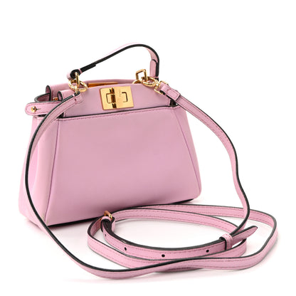 Fendi Shiny Nappa Micro Peekaboo Iconic Satchel Lavanda 3 of 10