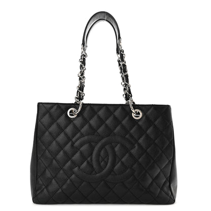 Chanel Caviar Quilted Grand Shopping Tote GST Black 1 of 11