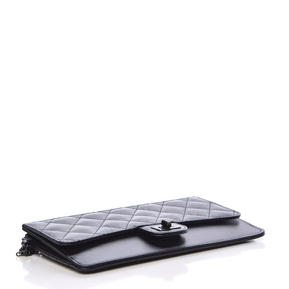 Chanel Aged Calfskin Quilted 2.55 Reissue Pouch With Chain Handle So Black 4 of 11