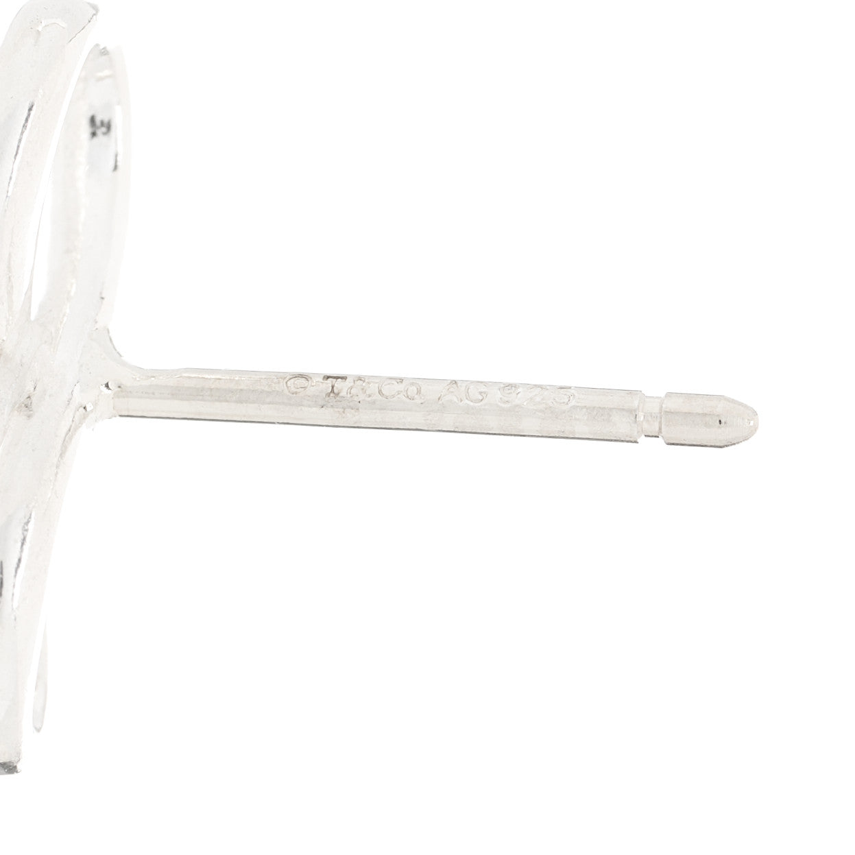 Tiffany Sterling Silver Infinity Earrings 3 of 3