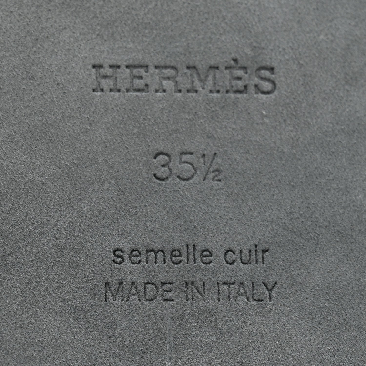 Hermes Calfskin Giulia Sandals 35.5 Black 6 of 12