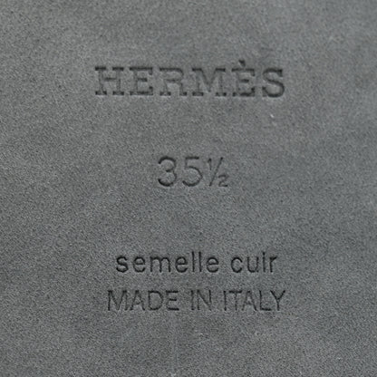 Hermes Calfskin Giulia Sandals 35.5 Black 6 of 12