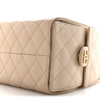 Chanel Caviar Quilted Small Chanel 25 Handbag Beige 10 of 15