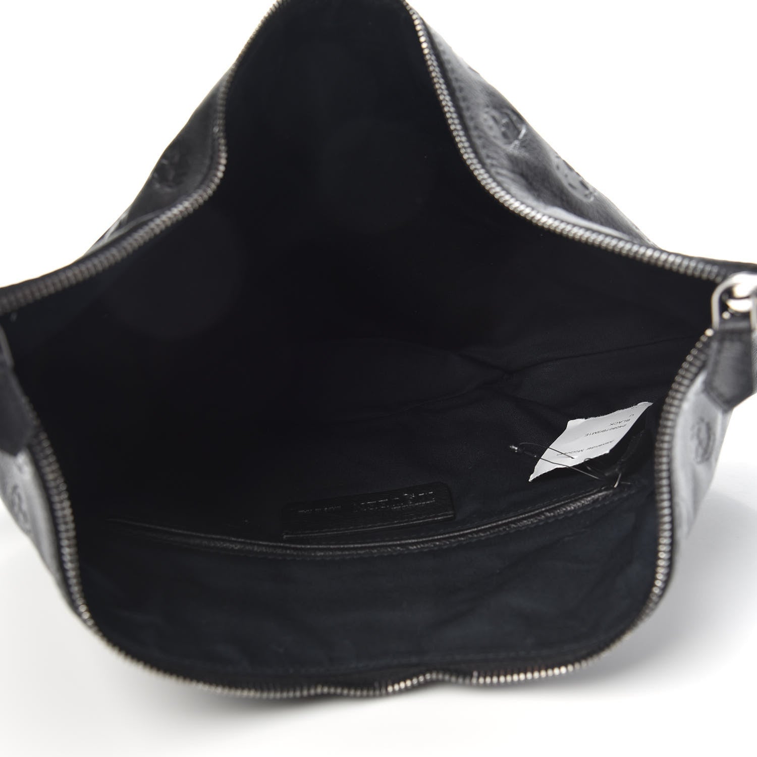 Alexander McQueen Calfskin Skull Embossed De Manta Clutch Black 5 of 12