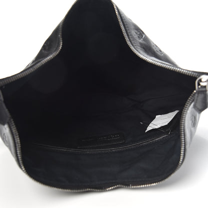 Alexander McQueen Calfskin Skull Embossed De Manta Clutch Black 5 of 12