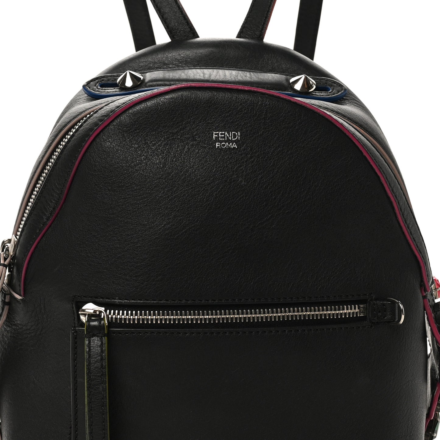 Vitello Dolce Crystal Flowerland Croc Tail Mini Backpack  Black Multicolor