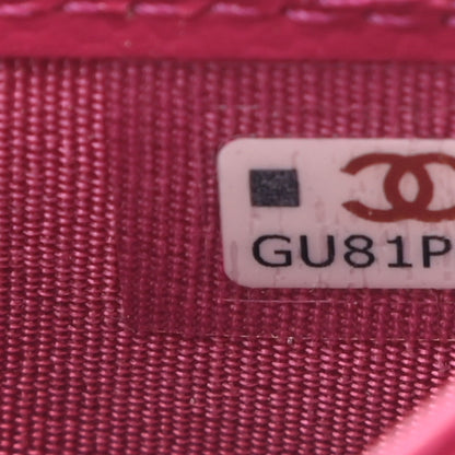 Chanel Caviar Quilted Card Holder Fuchsia 8 of 9