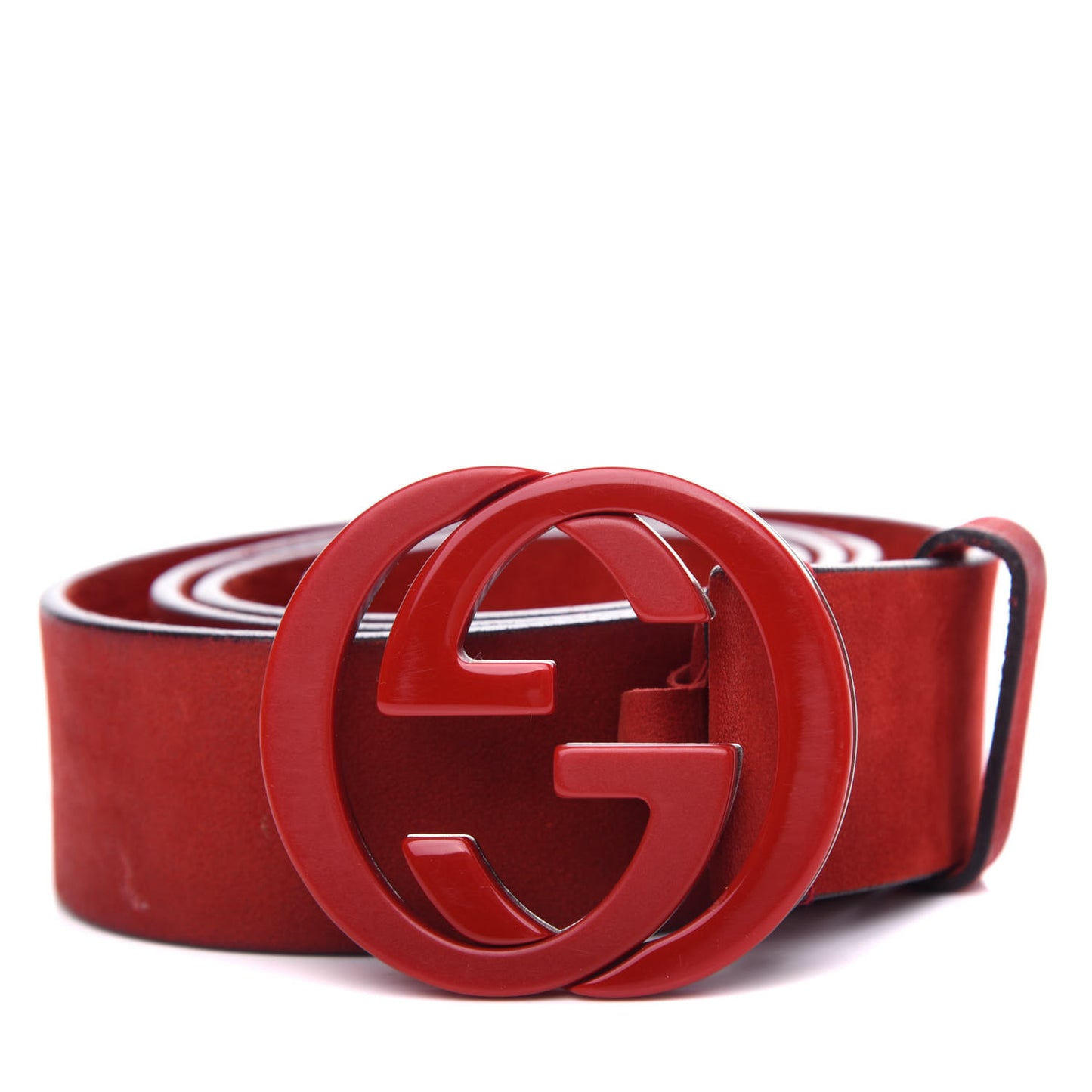 Nubuck Interlocking G Belt 90 36 Red