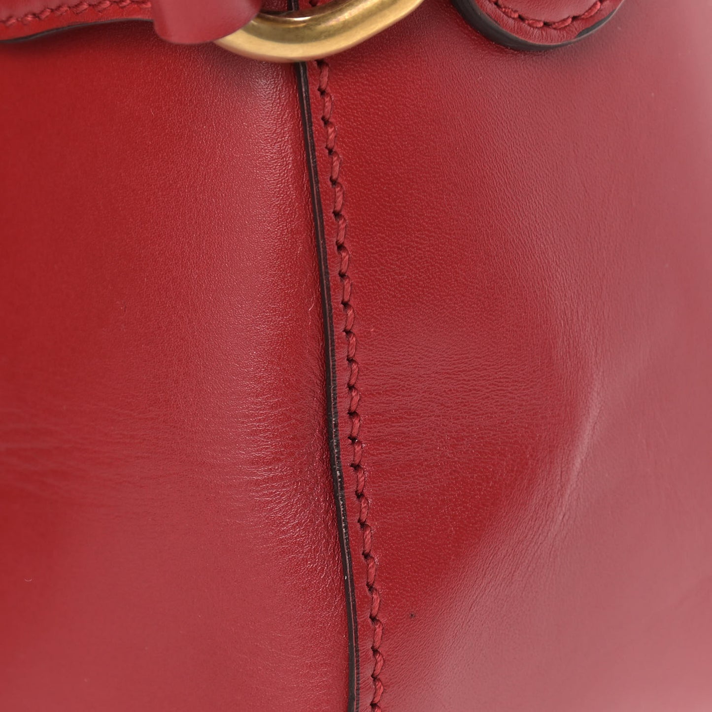 Ruinart Calfskin Medium Lady Web Shoulder Bag Hibiscus Red