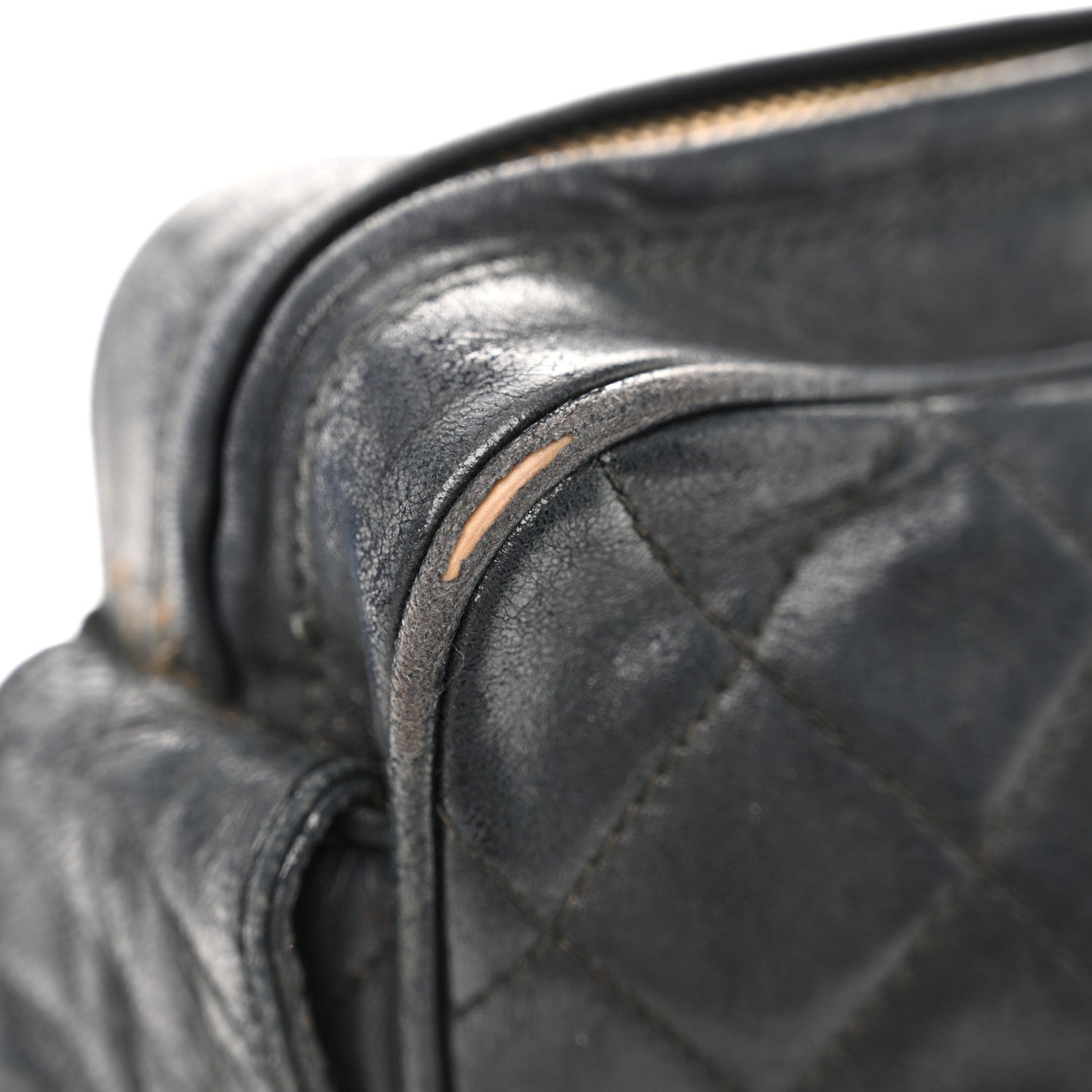 Chanel Lambskin Quilted CC Tassel Camera Case Black 12 of 13