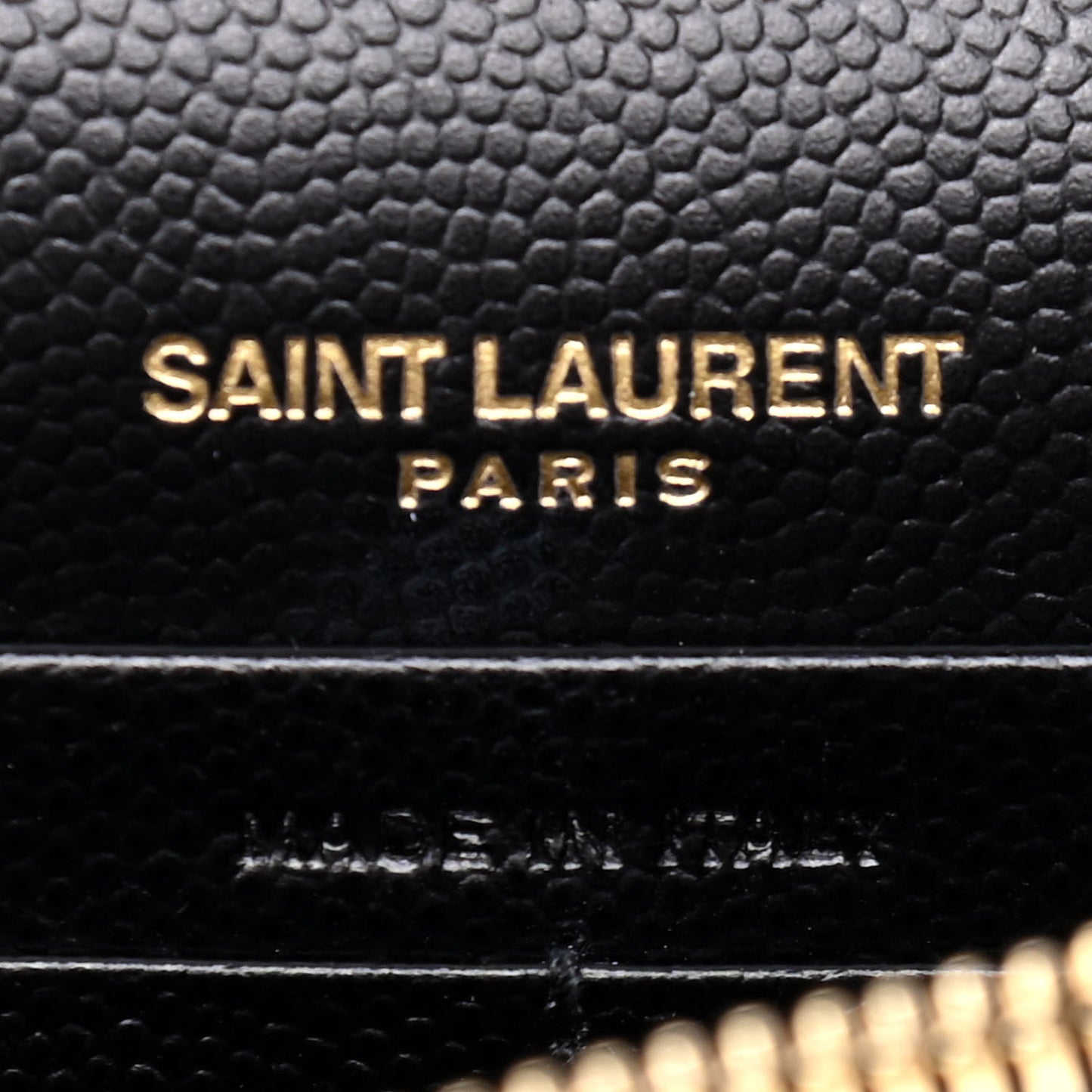 Grain De Poudre Classic Monogram Kate Tassel Chain Wallet Black